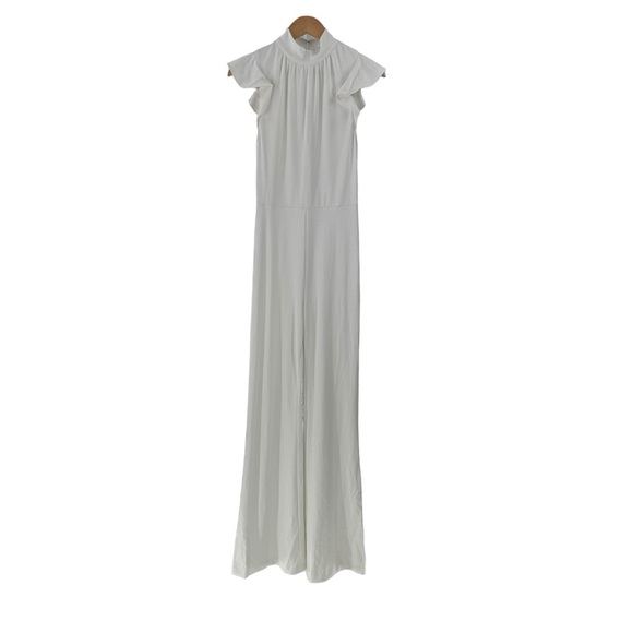 Amanda Uprichard | Davina Jumpsuit in Optic White Size S - Picture 5 of 7
